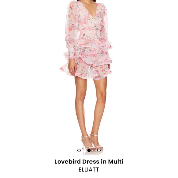 Elliatt Lovebird Dress Size extra small only worn once - Picture 3 of 3